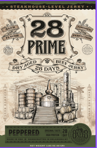 28 Prime Peppered Jerky